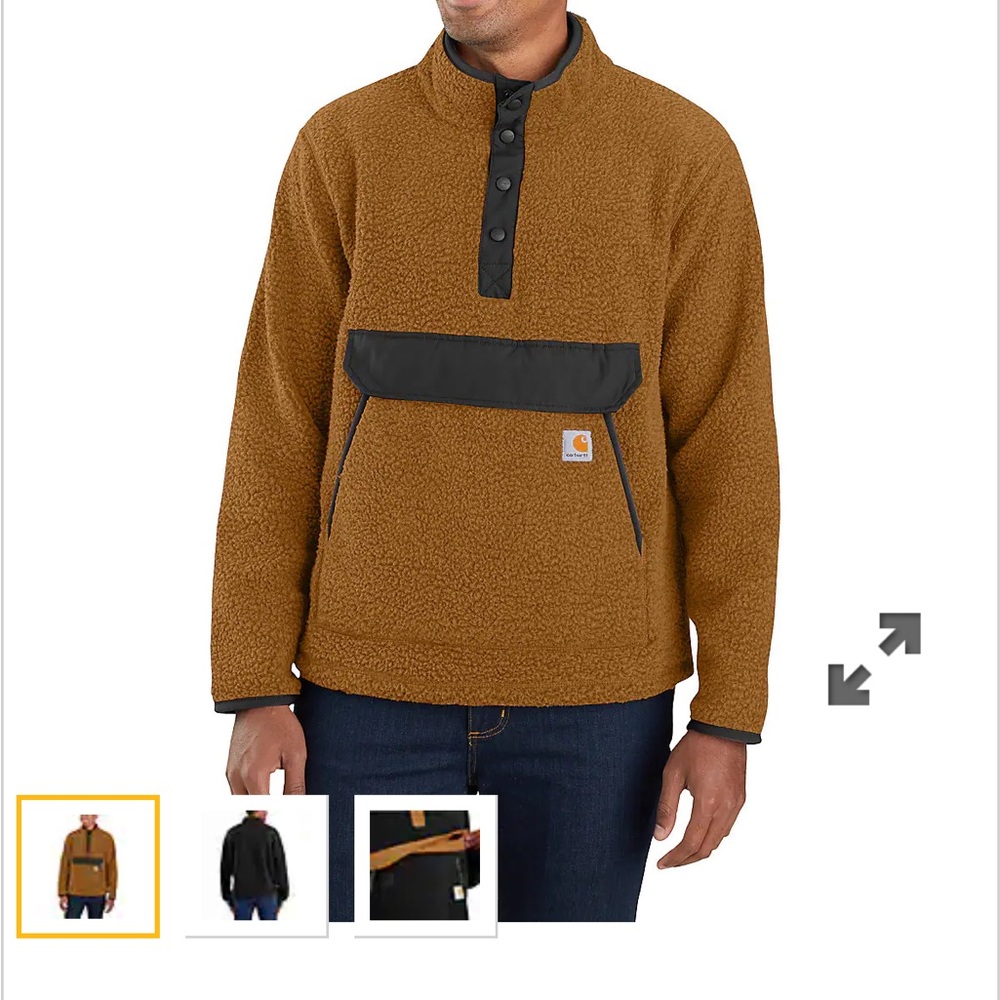Carhart RELAXED FIT FLEECE SNAP FRONT JACKET